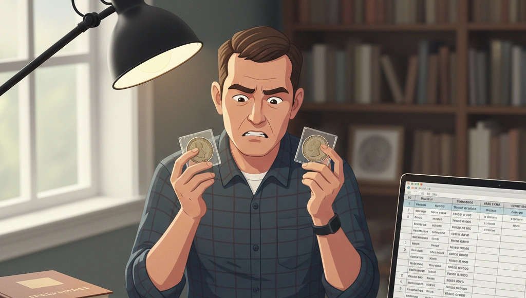 Confused collector comparing 1972 dollar coins